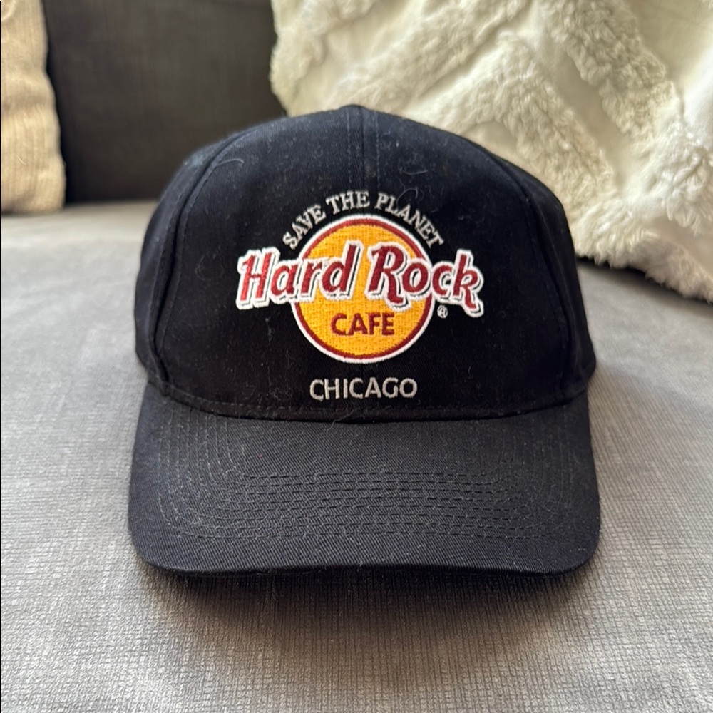 Vintage Hard Rock Cafe Chicago Strapback / Save The Planet Love All Serve All